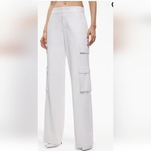 Alice + Olivia Cargo Pants Trousers off white Size 4